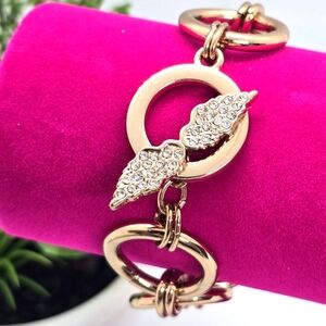 Victoria’s Secret Rose Gold-Tone 7” Cable Chain Bracelet With Toggle Wings